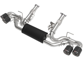 AFE 49-34127-C MACH Force-Xp 2-1/2 IN 304 Stainless Steel Cat-Back Exhaust w/Carbon Fiber Tips