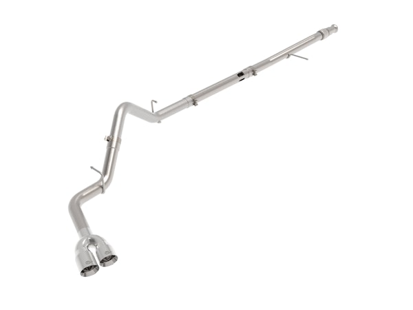AFE 49-34129-P Rebel XD Series 3 IN 304 Stainless Steel DPF-Back Exhaust w/ Dual Polished Tips