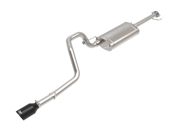 AFE 49-36048-B Vulcan Series 2-1/2 IN 304 Stainless Steel Cat-Back Exhaust System w/Black Tip