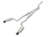 AFE 49-36059-B Takeda 3 IN to 2-1/2 IN 304 Stainless Steel Cat-Back Exhaust System w/ Black Tip