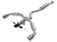 AFE 49-36067-P Gemini XV 3 to 2-1/2 IN 304 Stainless Steel Cat-Back Exhaust w/ Cut-Out Polished