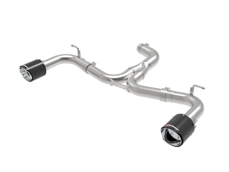 AFE 49-36421-C MACH Force-Xp 3 IN to 2-1/2 IN Stainless Steel Axle-Back Exhaust System Carbon
