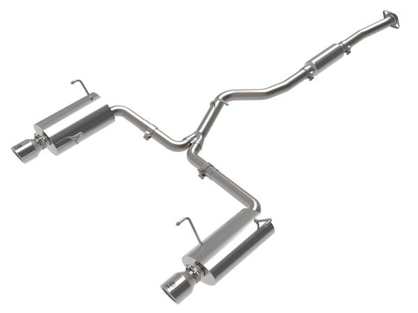 AFE 49-36804-P Takeda 2-1/2 IN to 2-1/4 IN 304 Stainless Steel Cat-Back Exhaust w/ Polished Tip