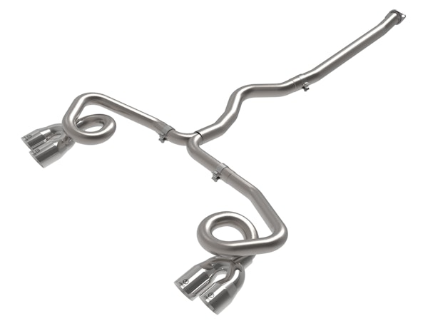 AFE 49-36809-P Takeda 3 IN to 2-1/2 IN 304 Stainless Steel Cat-Back Exhaust System w/Polish Tip