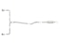 AFE 49-37015-L Takeda 2-1/2 IN 304 Stainless Steel Cat-Back Exhaust System w/ Blue Flame Tips