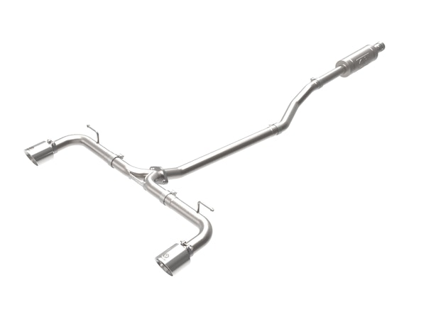 AFE 49-37015-P Takeda 2-1/2 IN 304 Stainless Steel Cat-Back Exhaust System w/ Polished Tips