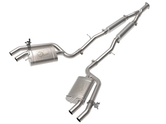 AFE 49-37034 Gemini XV 3 to 2-1/2 IN 304 Stainless Steel Cat-Back Exhaust System w/ Cut-Out