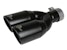 AFE 49-38086-B Vulcan Series 2-1/2 IN 304 Stainless Steel Axle-Back Exhaust System Black