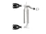 AFE 49-38086-B Vulcan Series 2-1/2 IN 304 Stainless Steel Axle-Back Exhaust System Black