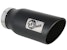 AFE 49-42075-B Large Bore-HD 5 IN 409 Stainless Steel DPF-Back Exhaust System w/Black Tip
