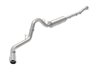 AFE 49-44123-P Apollo GT Series 4 IN 409 Stainless Steel Cat-Back Exhaust System w/ Polish Tip