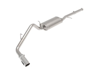 AFE 49-44136-P Apollo GT Series 3 IN 409 Stainless Steel Cat-Back Exhaust System w/Polished Tip