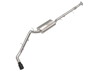AFE 49-44141-B Apollo GT Series 3 IN 409 Stainless Steel Cat-Back Exhaust System w/ Black Tip