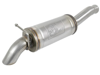 AFE 49-48074 ROCK BASHER 2-1/2in to 3in 409 Stainless Steel Cat-Back Before Axle Turn-Down Ex