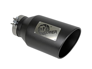 AFE 49T50801-B15 MACH Force-Xp 409 Stainless Steel Clamp-on Exhaust Tip Black