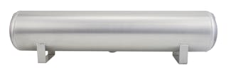 Air Lift Performance 11955 4 Gal Alum Air Tank - (2) 1/4", (2) 3/8" end ports, & 1/4" drain port