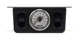 Air Lift Performance 26229 Dual Needle Gauge with two paddle switches - 200 PSI