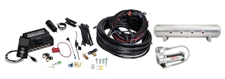 Air Lift Performance 27684 3P Air Management (1/4" Air Line, 4 Gallon 7-Port Lightweight Raw Aluminum Tank