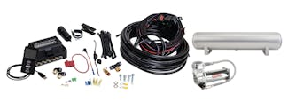 Air Lift Performance 27687 3P Air Management (3/8" Air Line, 4 Gallon 5-Port Lightweight Raw Aluminum Tank