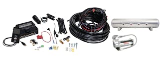 Air Lift Performance 27689 3P Air Management (3/8" Air Line, 4 Gallon 7-Port Lightweight Raw Aluminum Tank