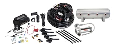 Air Lift Performance 27691 3H Air Management FNPT Manifold, 1/4" Air Line  2.5 Gal Raw Alum Tank Compressor