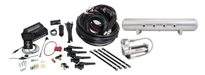 Air Lift Performance 27693 3H Air Management (1/4" Air Line, 5 Gallon Lightweight Raw Aluminum Tank
