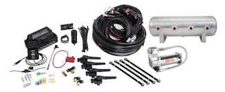 Air Lift Performance 27696 3H Air Management (3/8" Air Line, 2.5 Gallon Lightweight Raw Aluminum Tank