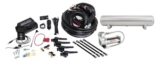Air Lift Performance 27697 3H Air Management (3/8" Air Line, 4 Gallon 5-Port Lightweight Raw Aluminum Tank