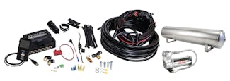 Air Lift Performance 27782 3P Air Management (1/4" Air Line, 4 Gallon 5-Port Lightweight Polished Alum Tank