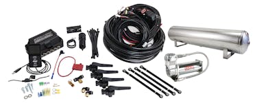Air Lift Performance 27792 3H Air Management (1/4" Air Line, 4 Gallon 5-Port Lightweight Polished Alum Tank