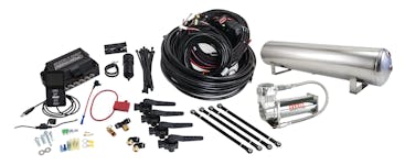 Air Lift Performance 27797 3H Air Management (3/8" Air Line, 4 Gallon 5-Port Lightweight Polished Alum Tank