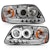 AnzoUSA 111054 Projector Headlights with Halo Chrome 1pc