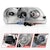 AnzoUSA 111054 Projector Headlights with Halo Chrome 1pc