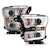 AnzoUSA 111358 Projector Headlights with Plank Style Switchback Chrome with Amber