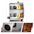 AnzoUSA 111366 Projector Headlights with Plank Style Switchback Chrome with Amber (Chrome Rim)