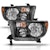 AnzoUSA 111436 Crystal Headlight Black Amber