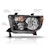 AnzoUSA 111436 Crystal Headlight Black Amber