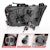 AnzoUSA 111495-L LED Projector Headlights Plank Style with Sequential Black (Driver Side Only)