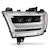 AnzoUSA 111495-L LED Projector Headlights Plank Style with Sequential Black (Driver Side Only)