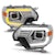 AnzoUSA 111557 Projector Headlights with Light Bar Switchback Chrome Housing