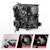 AnzoUSA 111566-L Full LED Projector Headlights, Light Bar Switchback Sequential Black Housing
