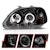 AnzoUSA 121068 Projector Headlights with Halo Black