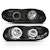 AnzoUSA 121160 Projector Headlights with Halo Black