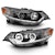 AnzoUSA 121393 Projector Headlights with Halo Black (SMD LED) (HID Compatible)