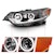 AnzoUSA 121393 Projector Headlights with Halo Black (SMD LED) (HID Compatible)