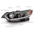 AnzoUSA 121393 Projector Headlights with Halo Black (SMD LED) (HID Compatible)