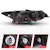 AnzoUSA 121393 Projector Headlights with Halo Black (SMD LED) (HID Compatible)
