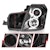 AnzoUSA 121417 Projector Headlights with Halo Black (SMD LED)