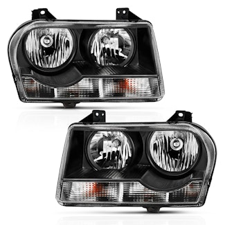 AnzoUSA 121544 Crystal Headlight Black