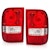AnzoUSA 211182 Taillights With Red/Clear Lens  (OE Replacement)